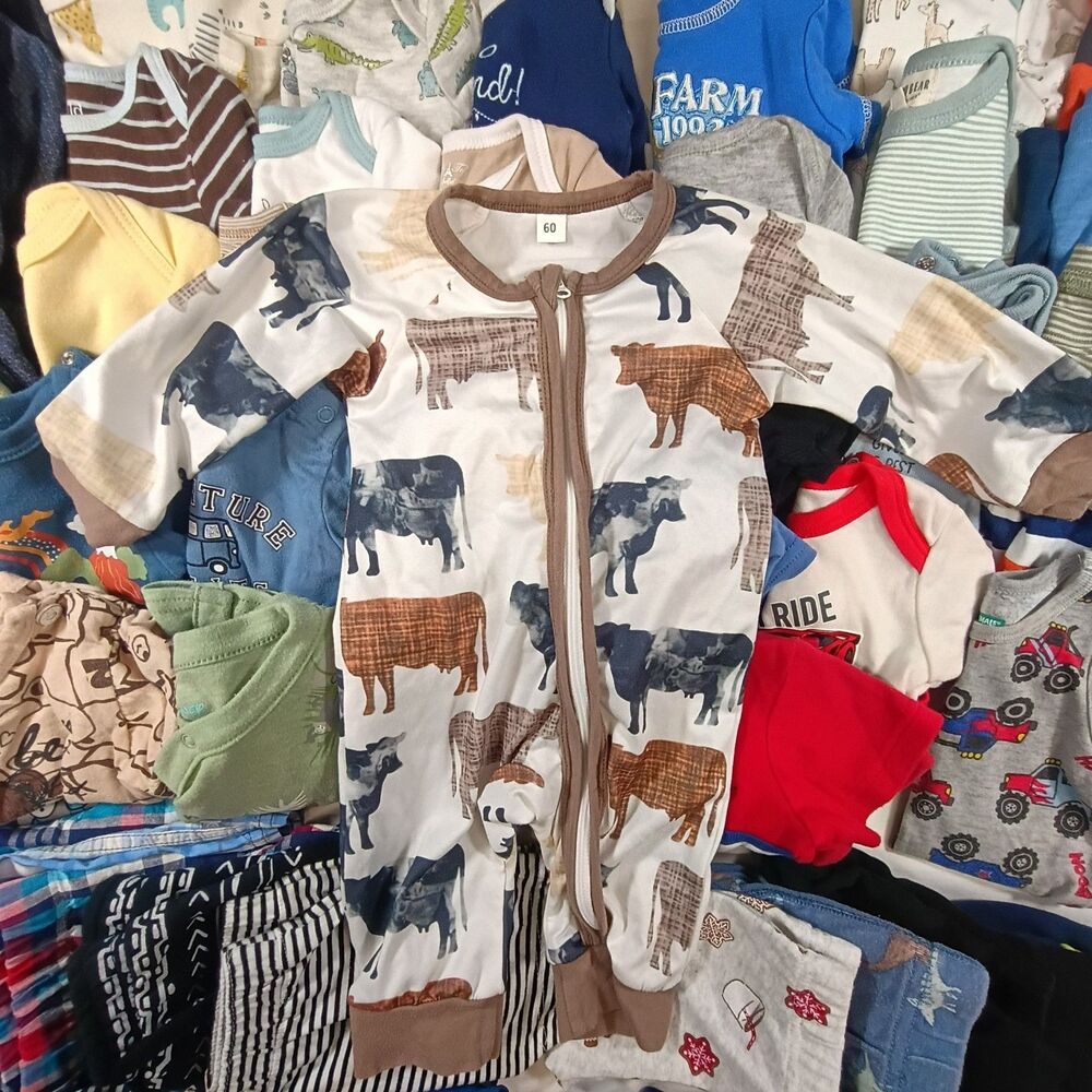 Huge 60Pc Baby Boy Clothes Lot 3-6M Outfits Shirts, Bottoms High Quality Brands! - Picture 13 of 16